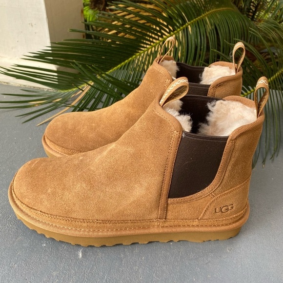 Other - Ugg Men’s *NWOT* Neumel Chelsea Shearling Boot In Chestnut Size 9